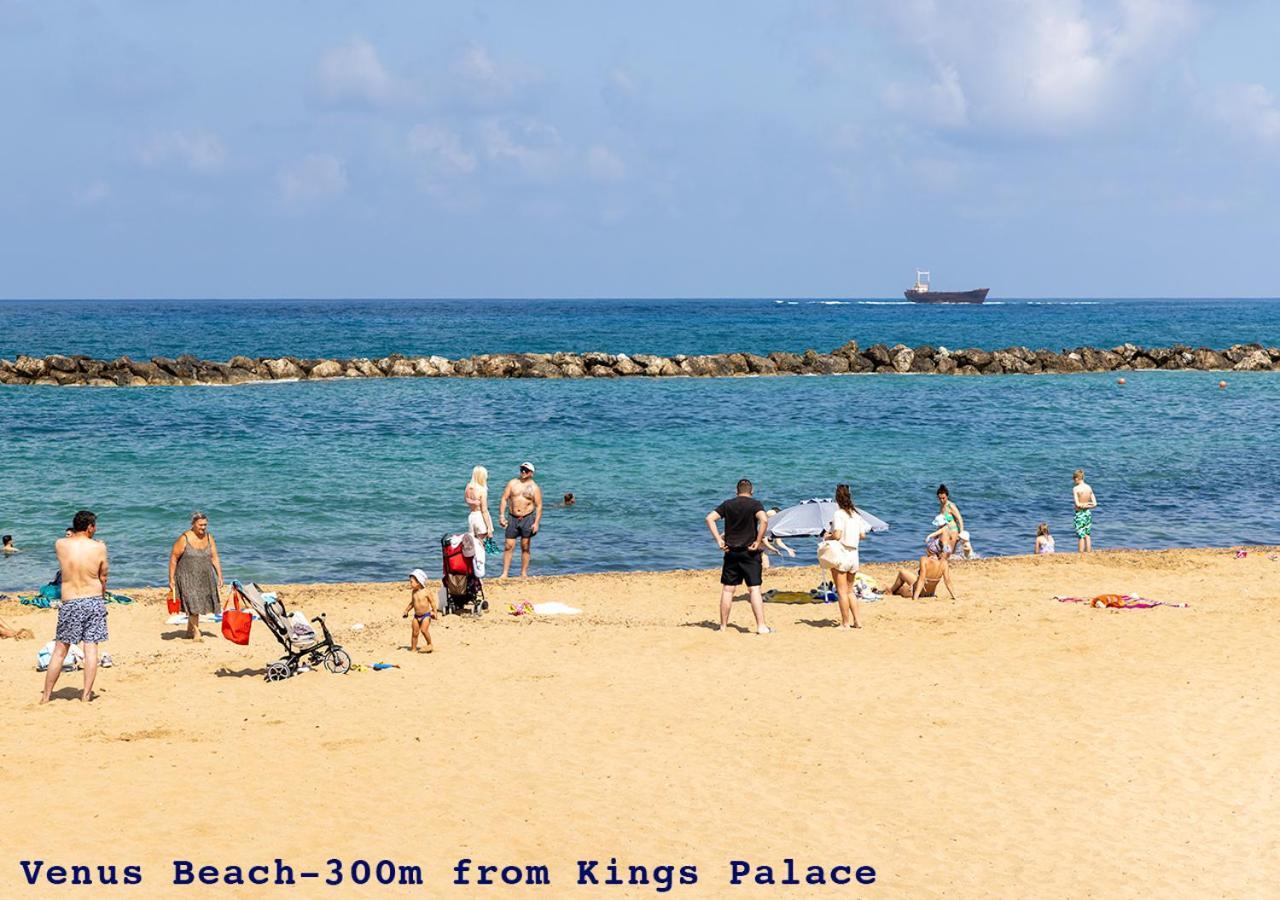 105 Kings Palace - Fabulous 2 Bed, 2 Bath, Large Patio With Garden - Sea Views Paphos Exterior foto