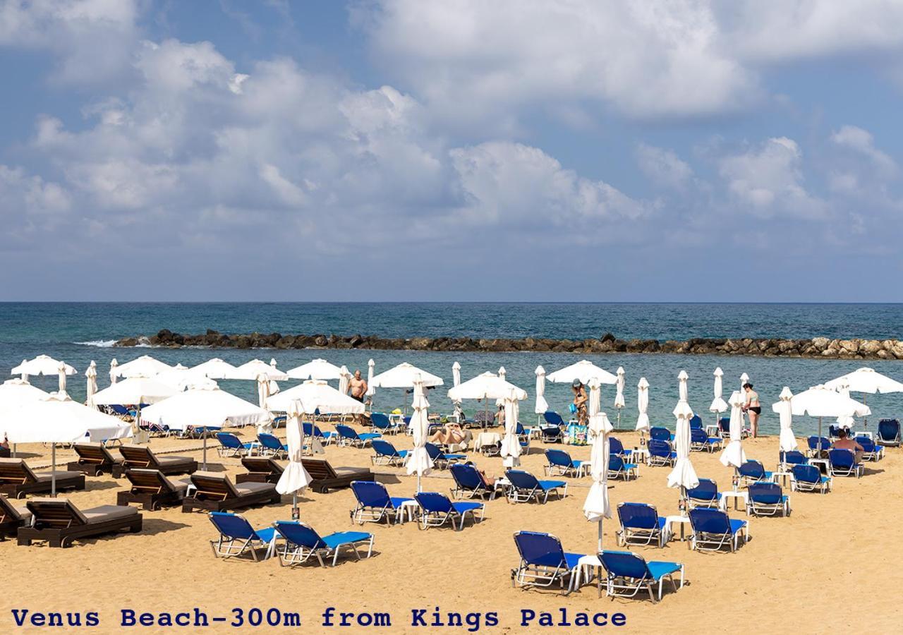 105 Kings Palace - Fabulous 2 Bed, 2 Bath, Large Patio With Garden - Sea Views Paphos Exterior foto