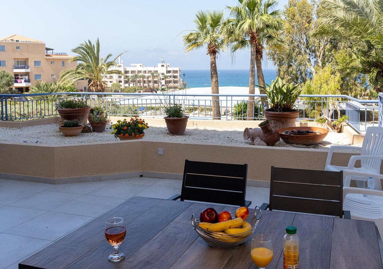 105 Kings Palace - Fabulous 2 Bed, 2 Bath, Large Patio With Garden - Sea Views Paphos Exterior foto
